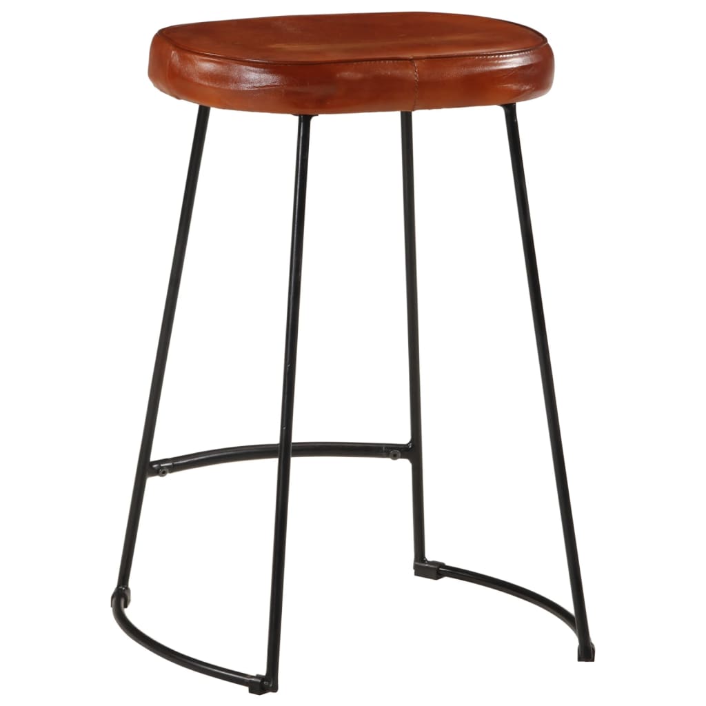 vidaXL Bar Stools 2 pcs Dark Brown 41x29x62 cm