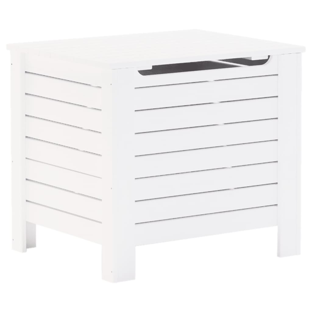 vidaXL Storage Box with Lid RANA White 60x49x54 cm Solid Wood Pine