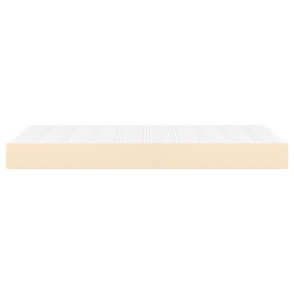 vidaXL Pocket Spring Bed Mattress Cream 90x190x20 cm Fabric