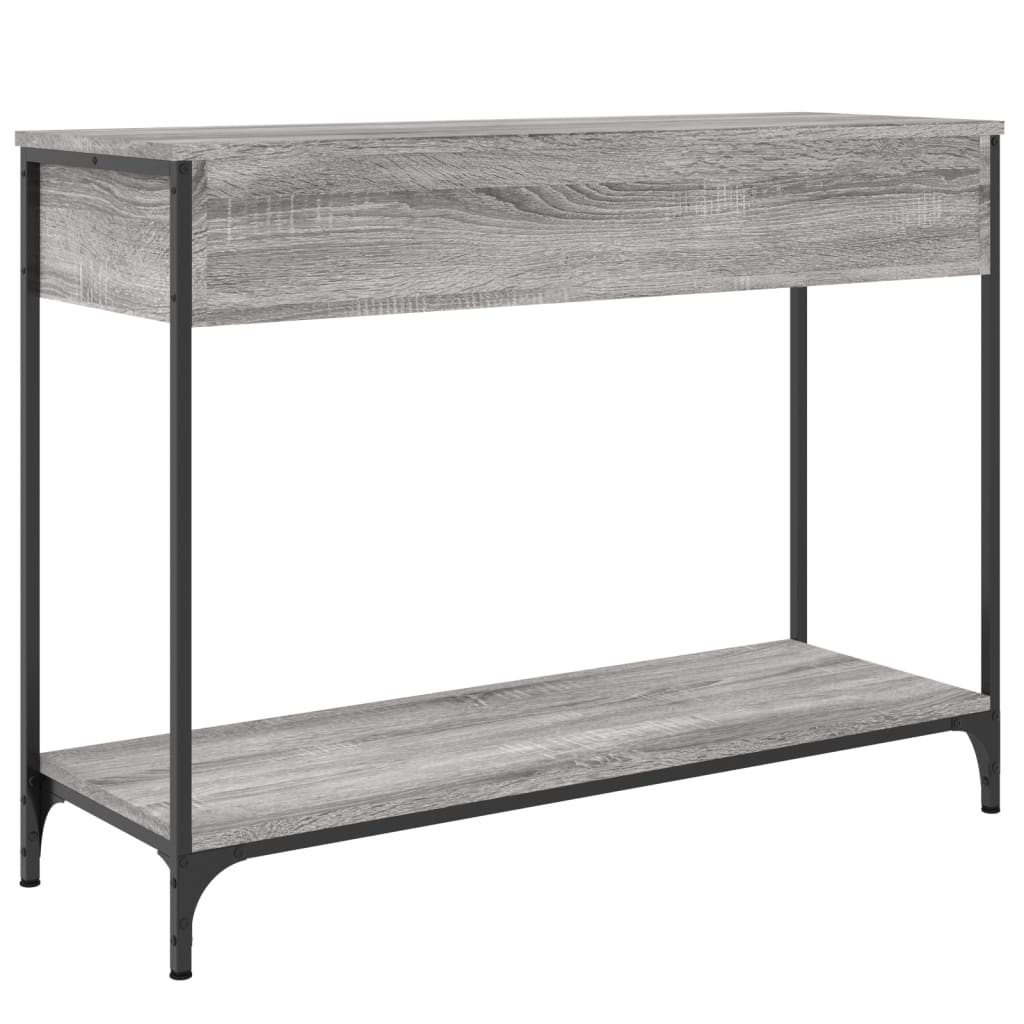 vidaXL Console Table Grey Sonoma 100x34.5x75 cm Engineered Wood