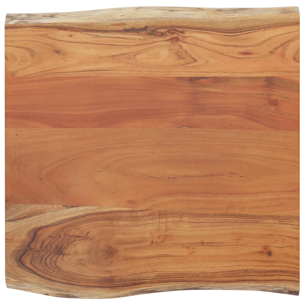 vidaXL Table Top 60x60x2.5 cm Square Solid Wood Acacia Live Edge