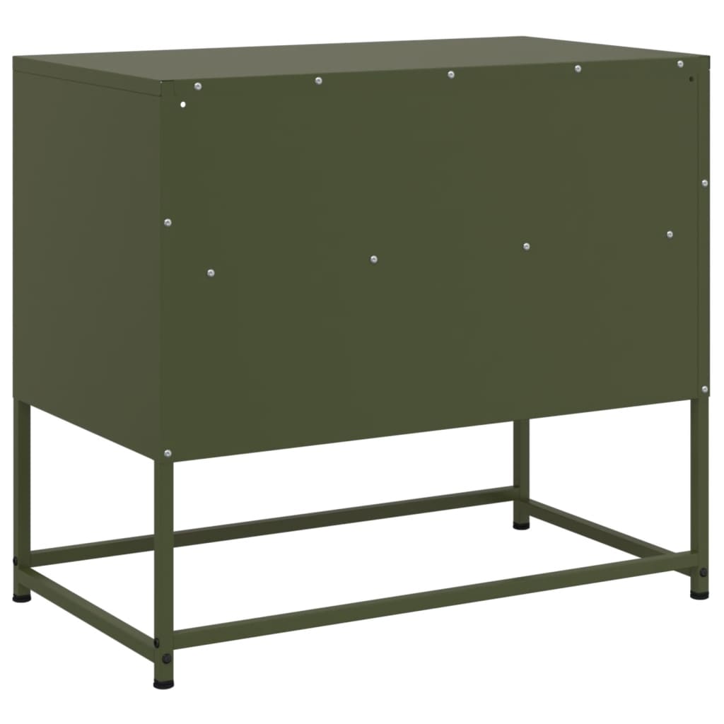 vidaXL TV Cabinet Olive Green 68x39x60.5 cm Steel