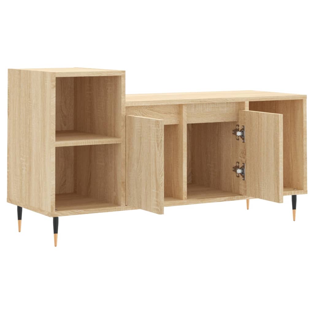 vidaXL TV Cabinet Sonoma Oak 100x35x55 cm Engineered Wood