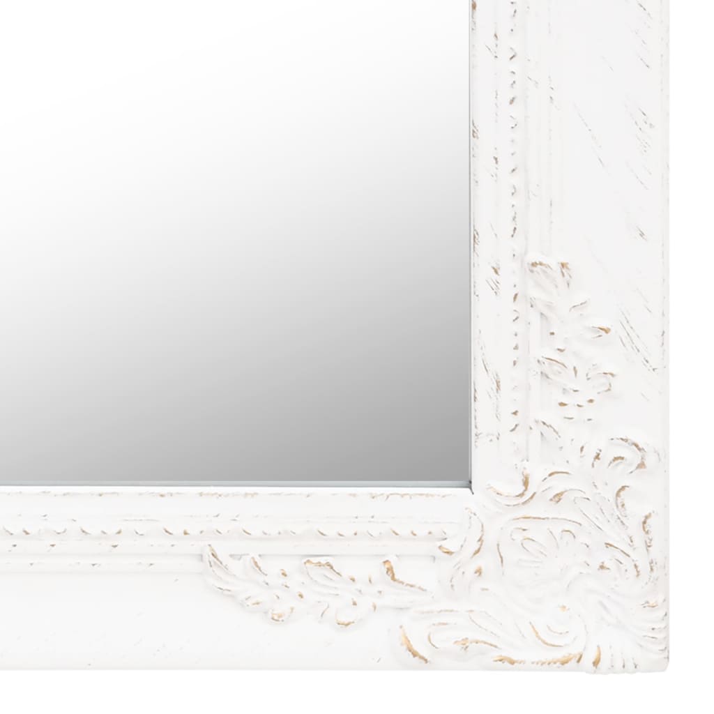 vidaXL Free-Standing Mirror White 50x200 cm