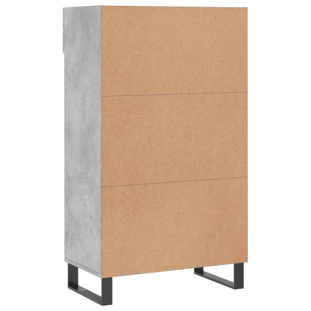 vidaXL Shoe Cabinet Concrete Grey 60x35x105 cm Engineered Wood