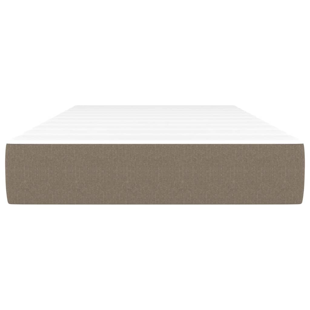 vidaXL Pocket Spring Bed Mattress Taupe 90x190x20 cm Fabric