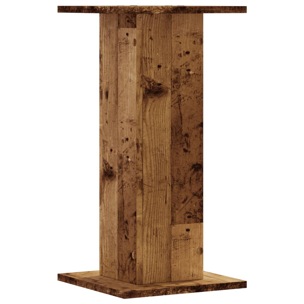 vidaXL Speaker Stands 2 pcs Old Wood 30x30x60 cm Engineered Wood