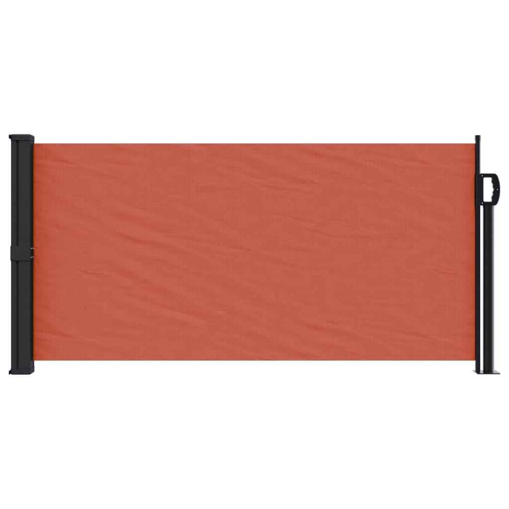 vidaXL Retractable Side Awning Terracotta 100x300 cm