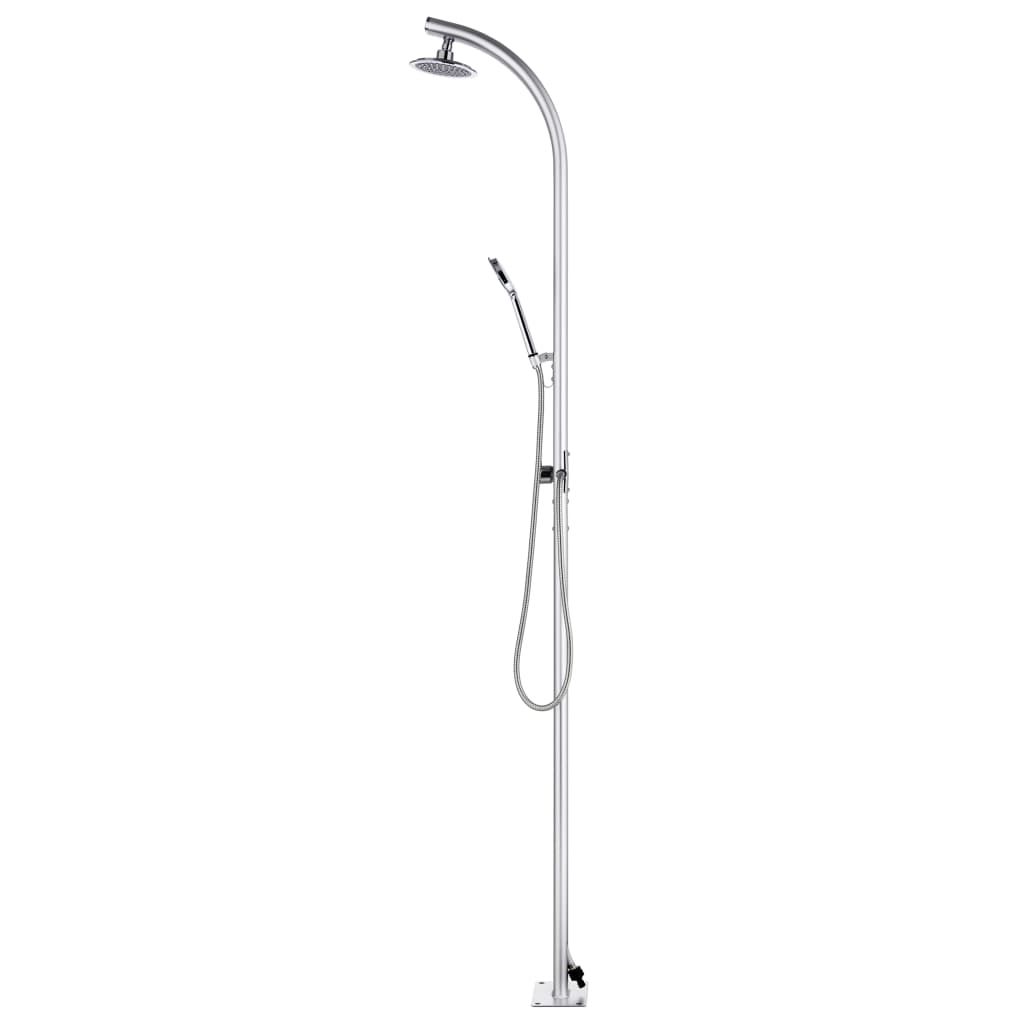 vidaXL Garden Shower 215 cm Aluminium