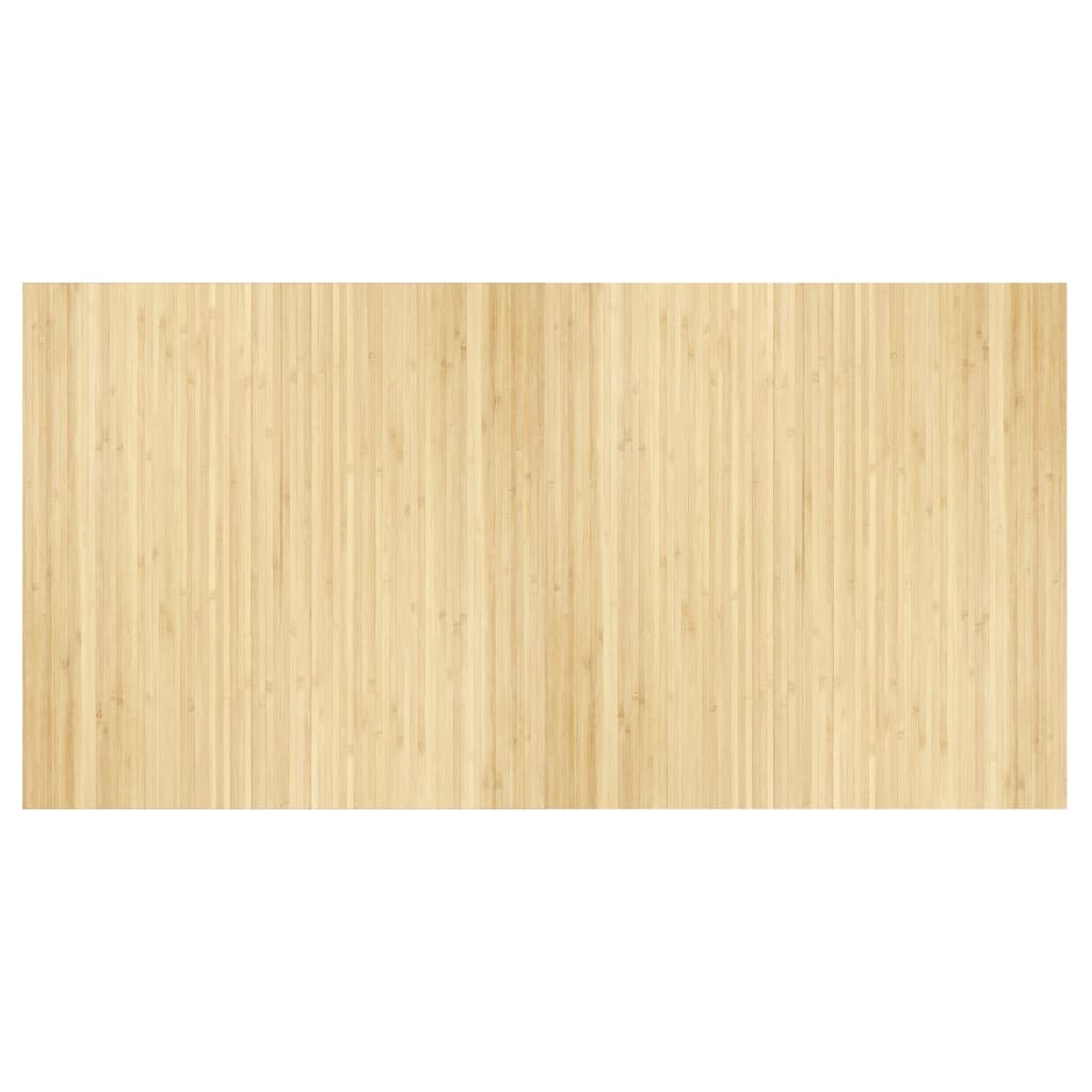 vidaXL Rug Rectangular Light Nature 100x200 cm Bamboo