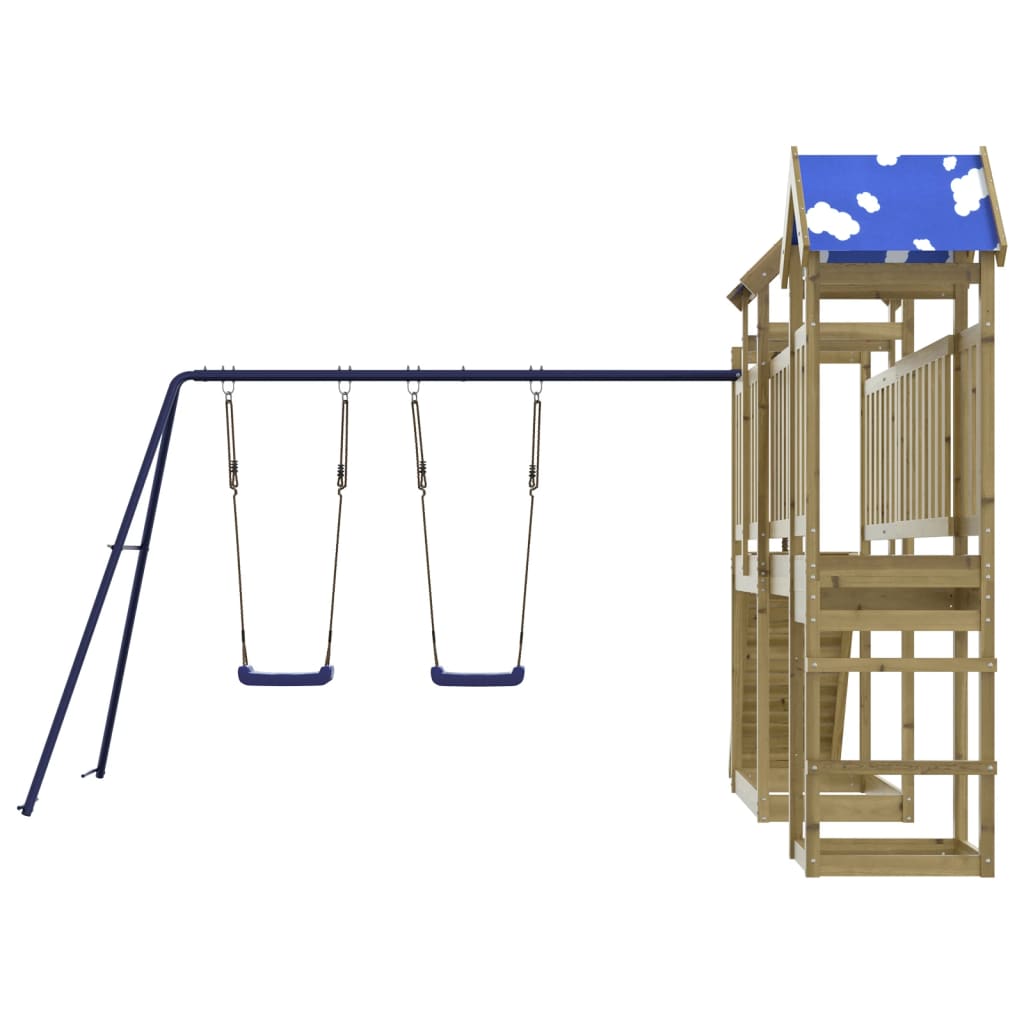 vidaXL Outdoor Playset Impregnated Wood Pine