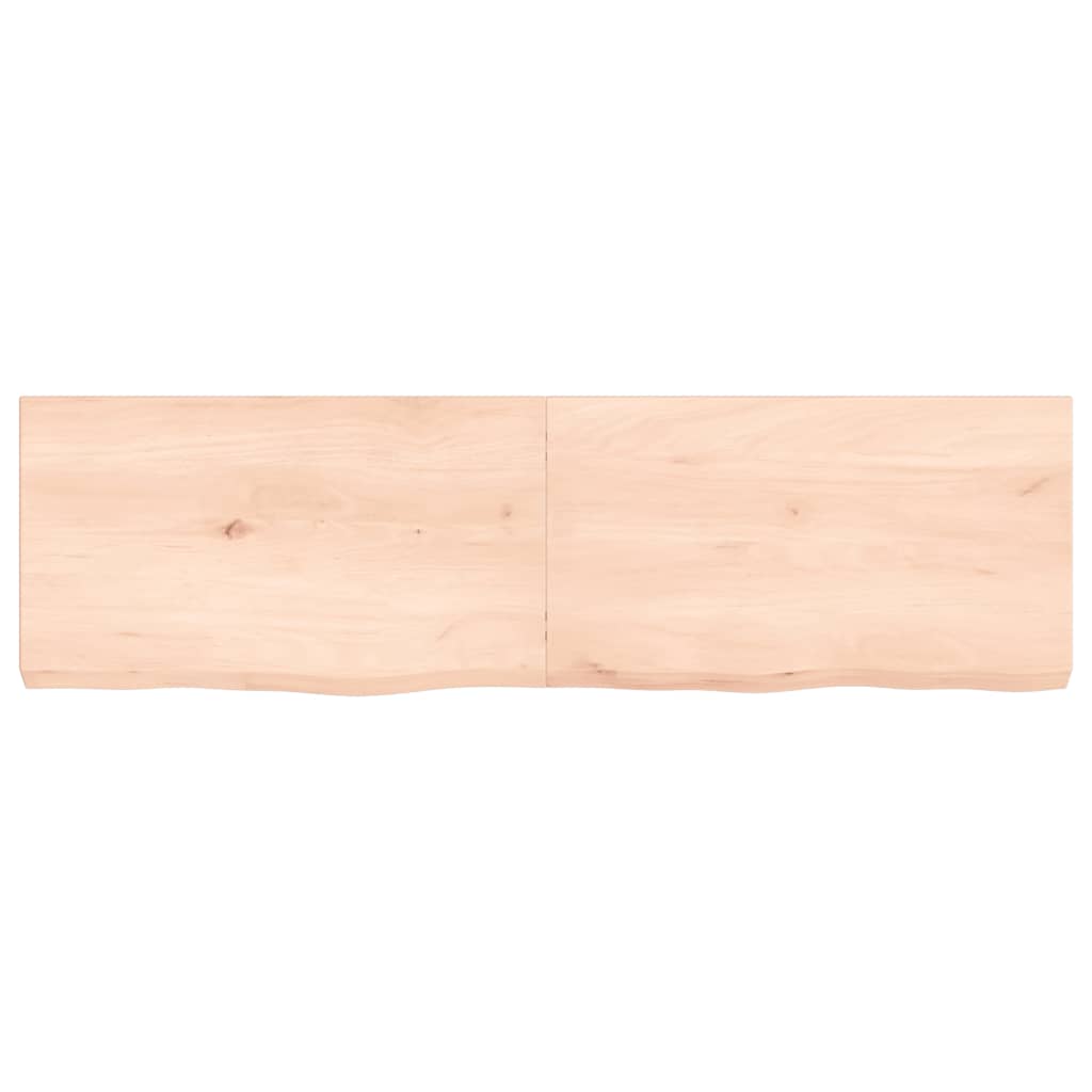 vidaXL Table Top 140x40x(2-6) cm Untreated Solid Wood Oak