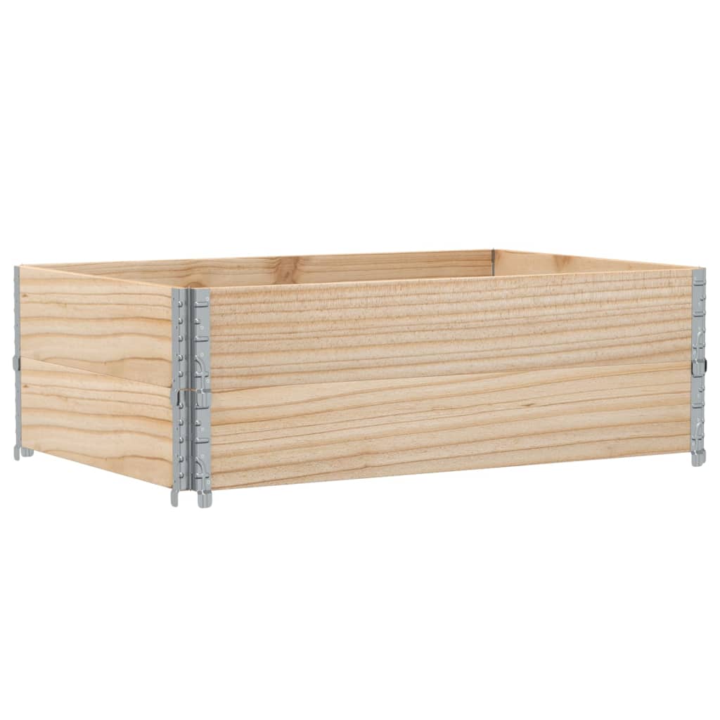 vidaXL Pallet Collars 2 pcs 120x80 cm Solid Wood Pine