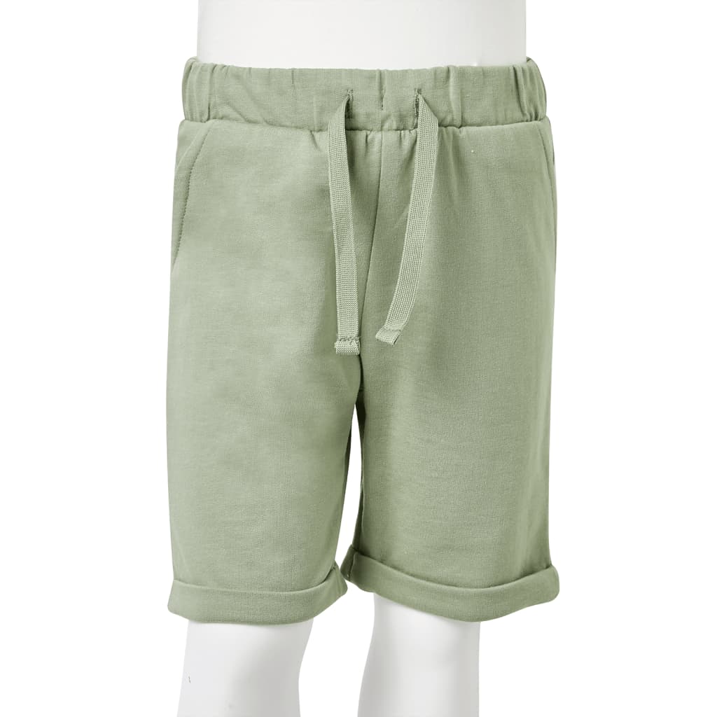 Kids' Shorts with Drawstring Light Khaki 116