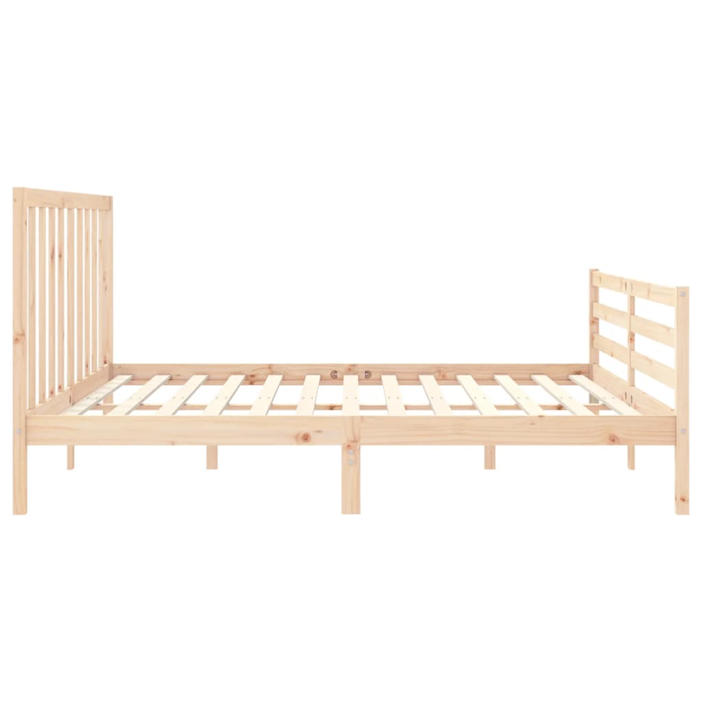 vidaXL Bed Frame without Mattress Super King Size Solid Wood Pine