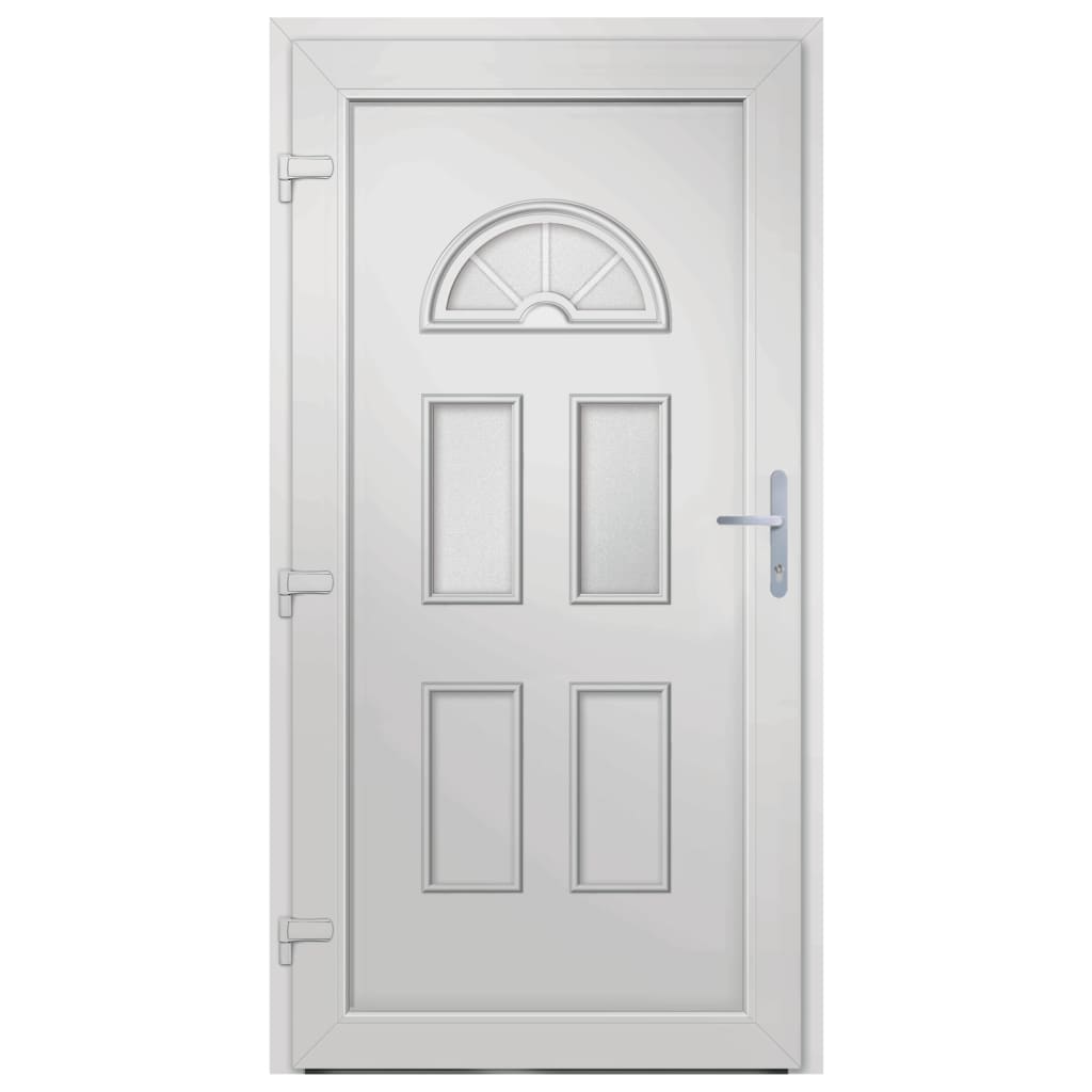 vidaXL Front Door White 88x200 cm PVC