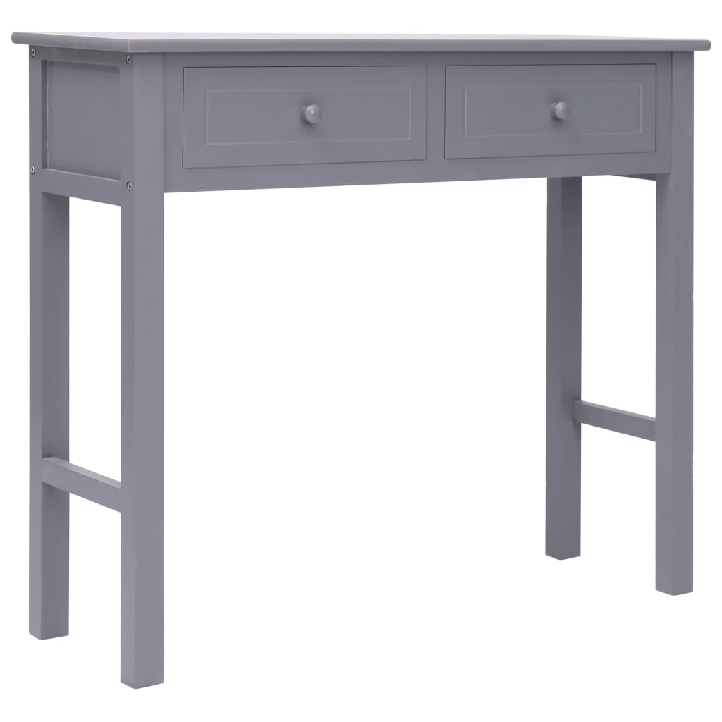 vidaXL Console Table Grey 90x30x77 cm Wood