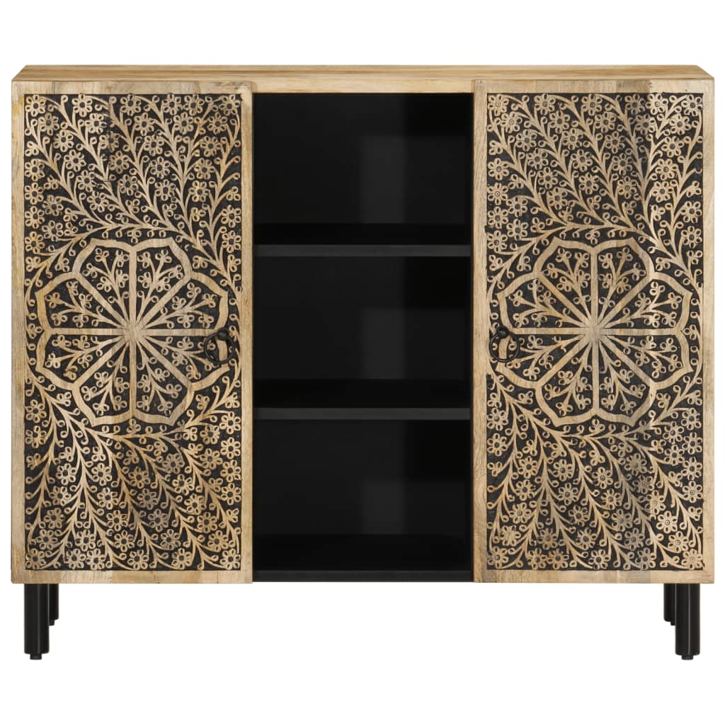 vidaXL Side Cabinet 90x33x75 cm Solid Wood Mango