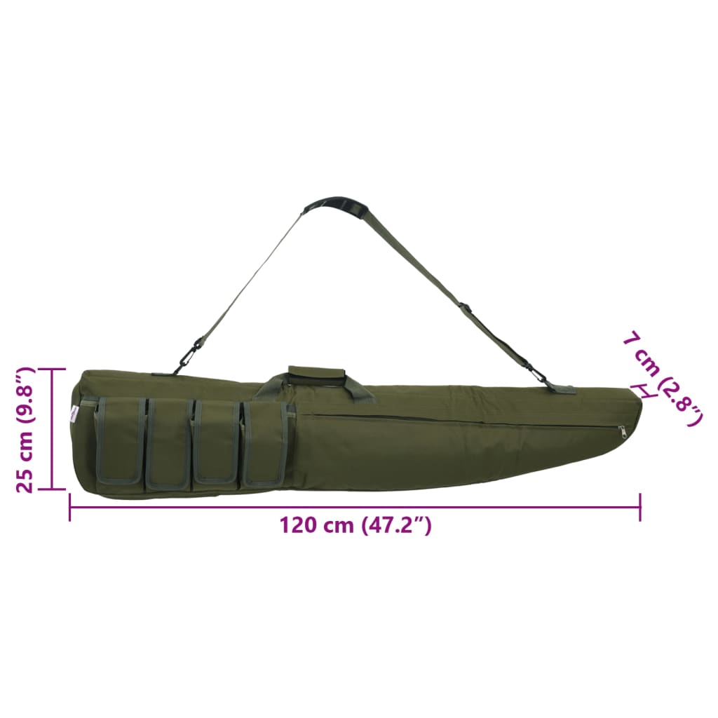 vidaXL Rifle Bag with Shoulder Strap 120 cm Oxford Fabric