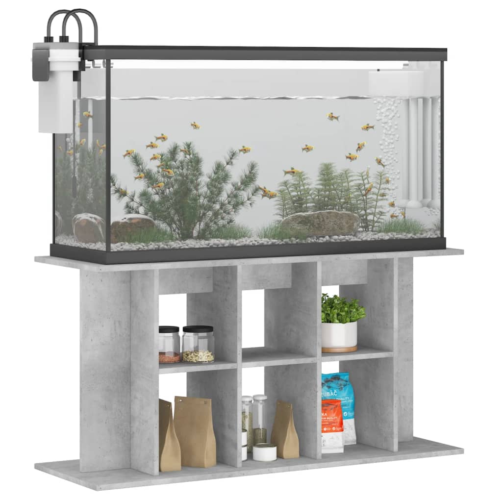 vidaXL Aquarium Stand Concrete Grey 120x40x60 cm Engineered Wood