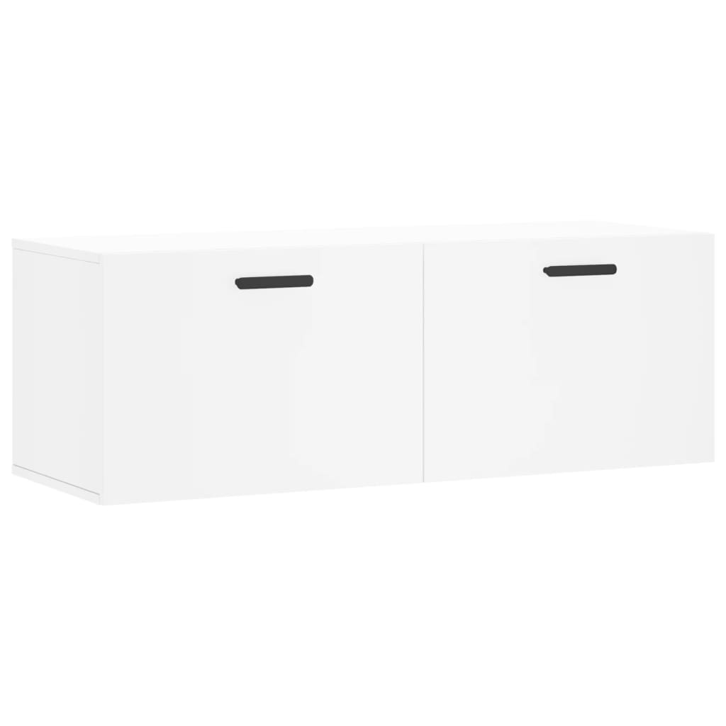 vidaXL Wall Cabinet White 100x36.5x35 cm Engineered Wood