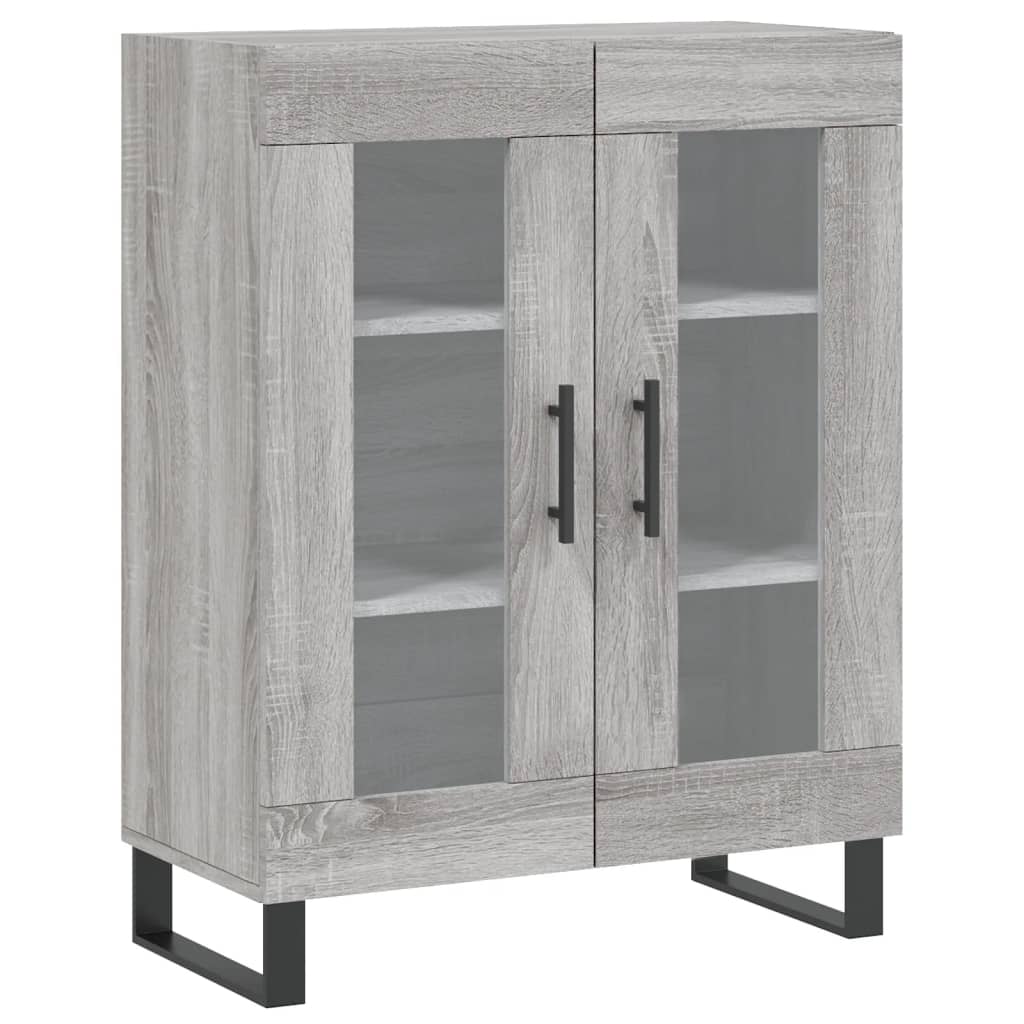 vidaXL Sideboard Grey Sonoma 69.5x34x90 cm Engineered Wood