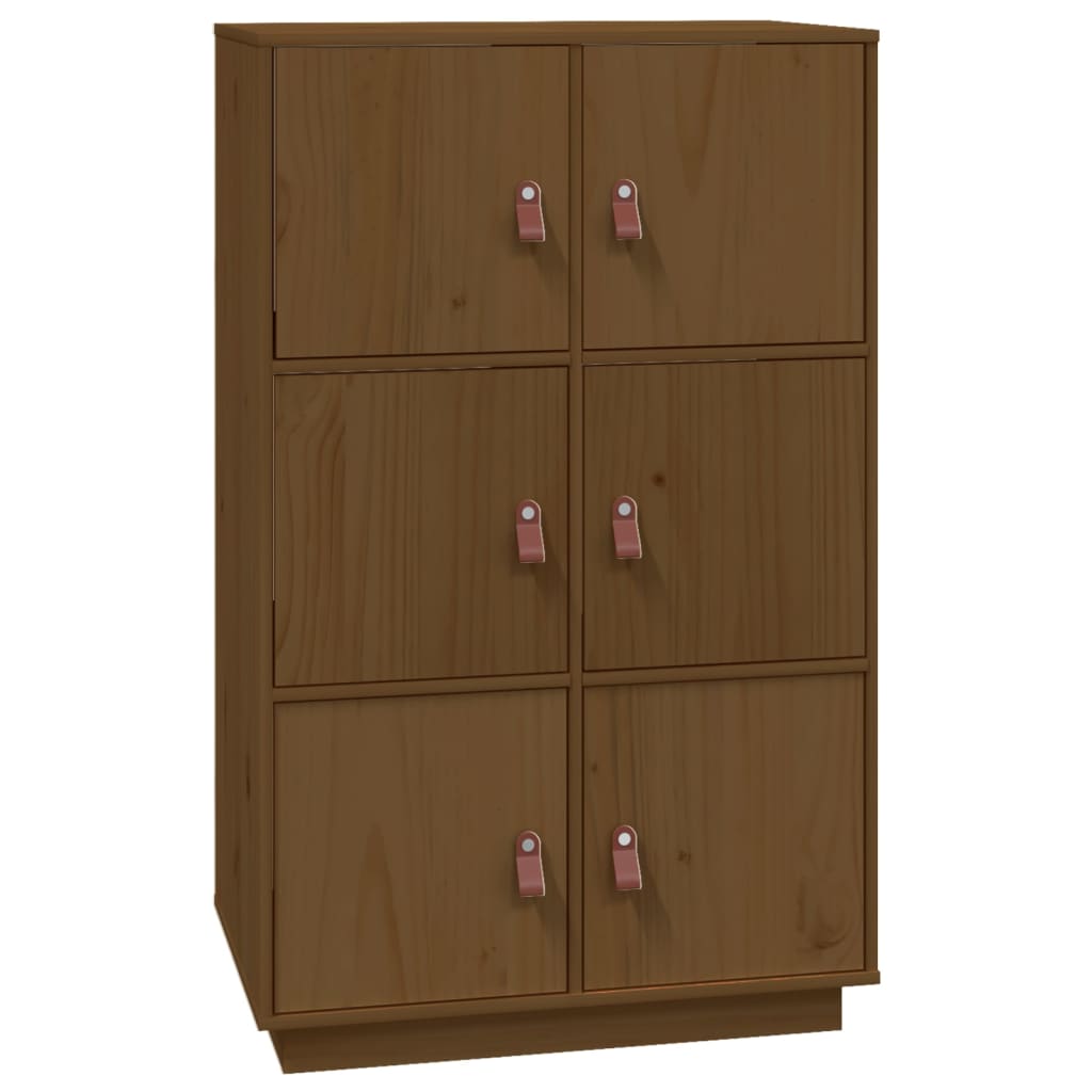 vidaXL Highboard Honey Brown 67x40x108.5 cm Solid Wood Pine