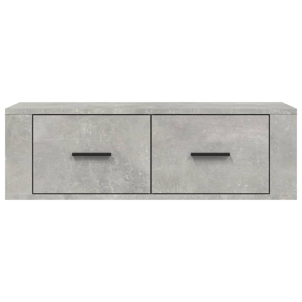 vidaXL Hanging TV Cabinet Concrete Grey 80x36x25 cm Engineered Wood