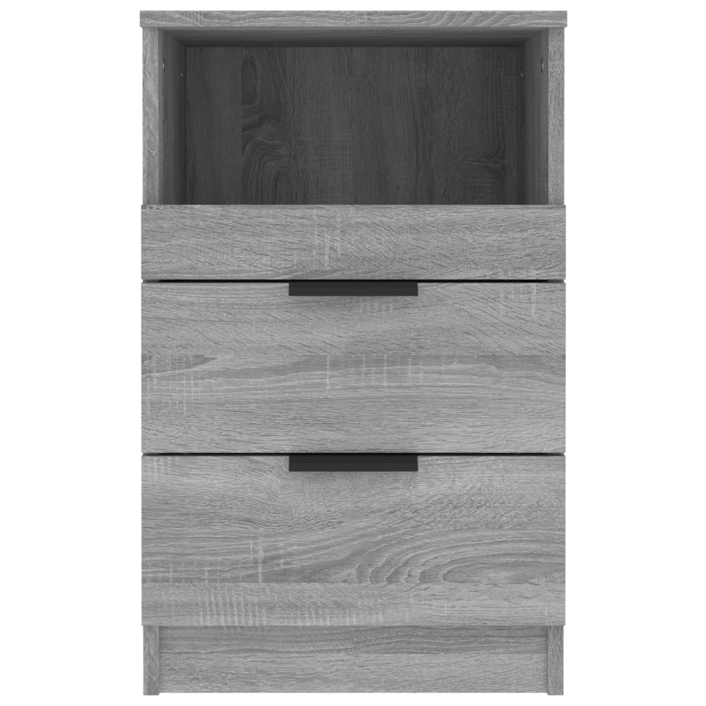 vidaXL Bedside Cabinets 2 pcs Grey Sonoma Engineered Wood