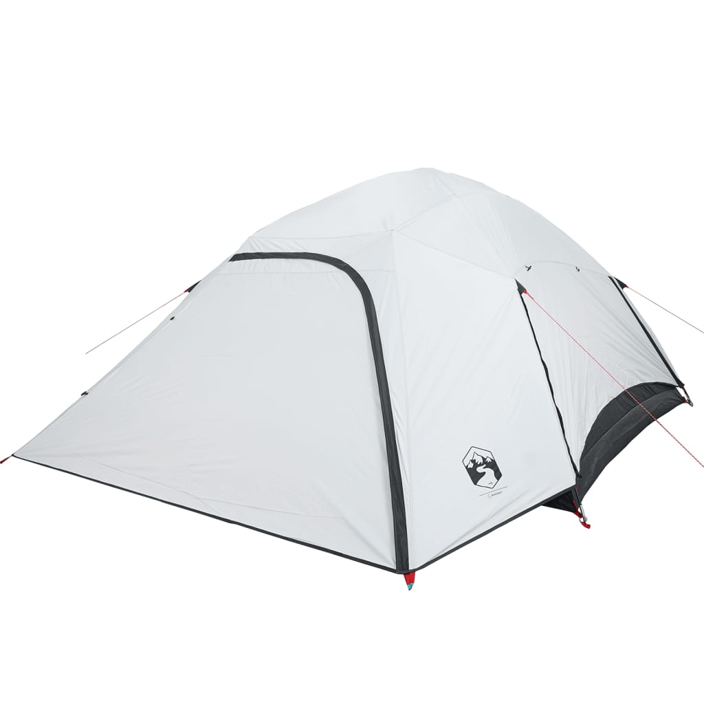 vidaXL Family Tent Dome 6-Person White Blackout Fabric Waterproof