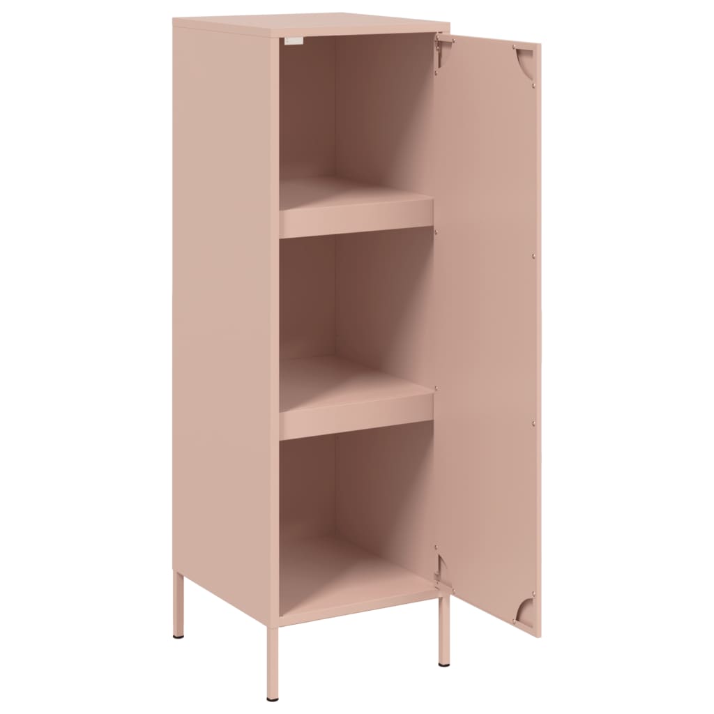 vidaXL Highboard Pink 36x39x113 cm Steel