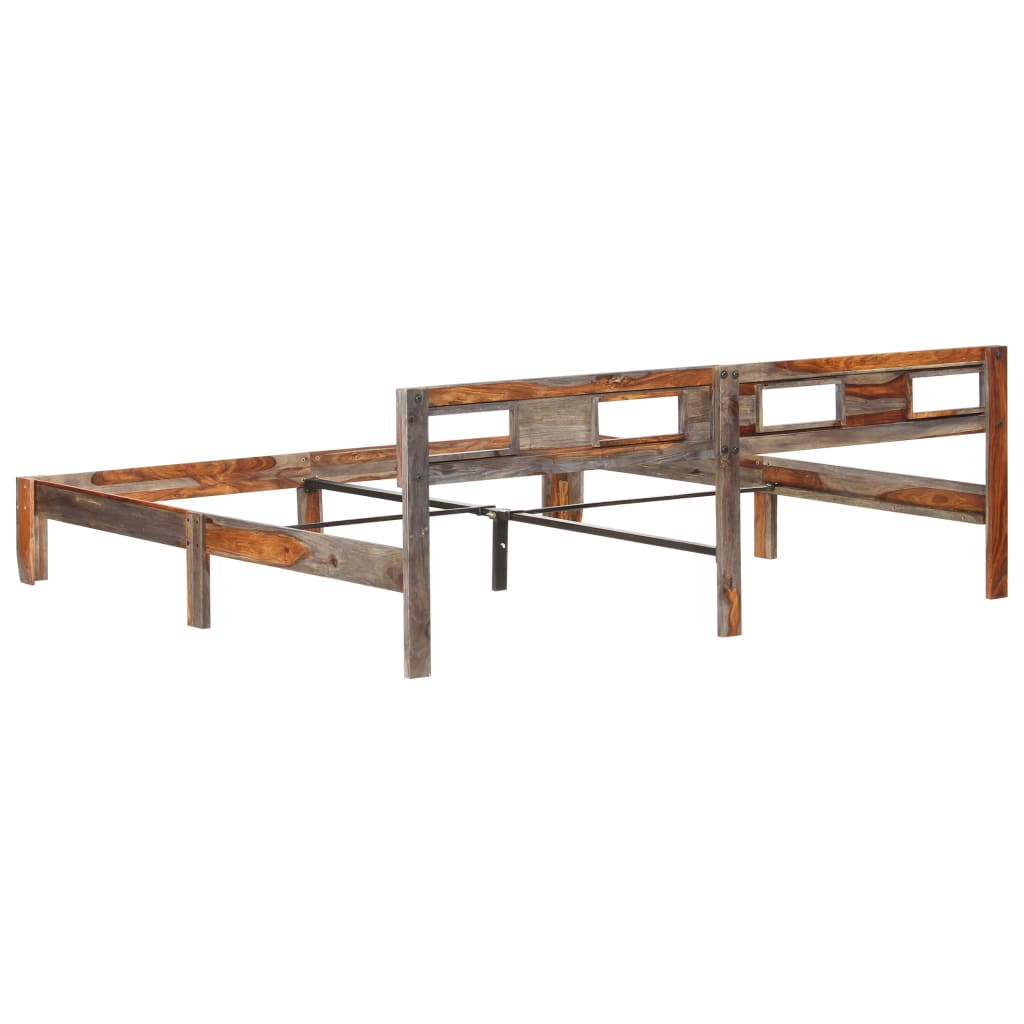 vidaXL Bed Frame without Mattress Solid Wood 200x200 cm