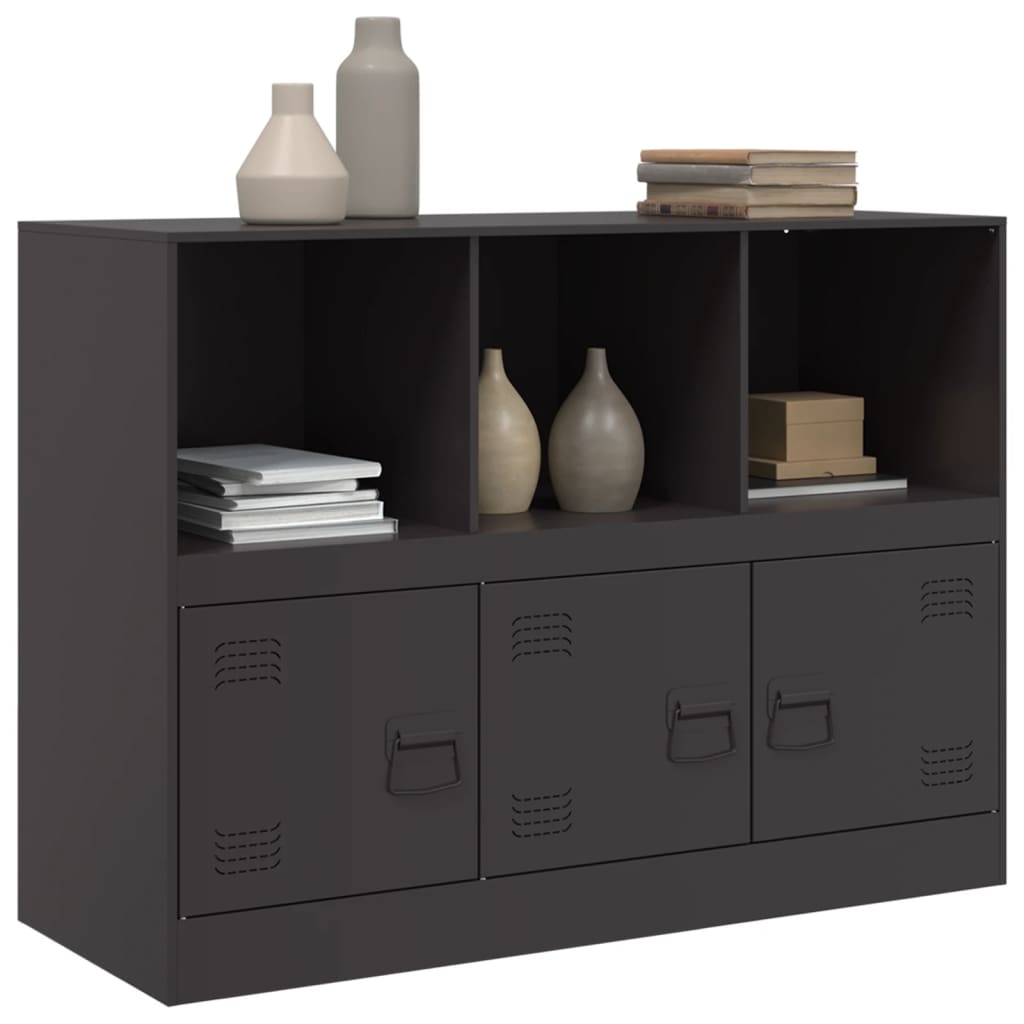 vidaXL Sideboard Black 99x39x73 cm Steel