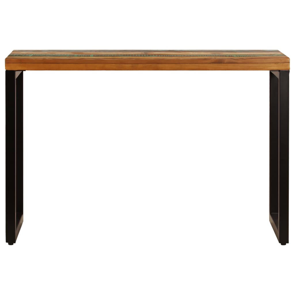 vidaXL Dining Table 115x55x76 cm Solid Reclaimed Wood and Steel