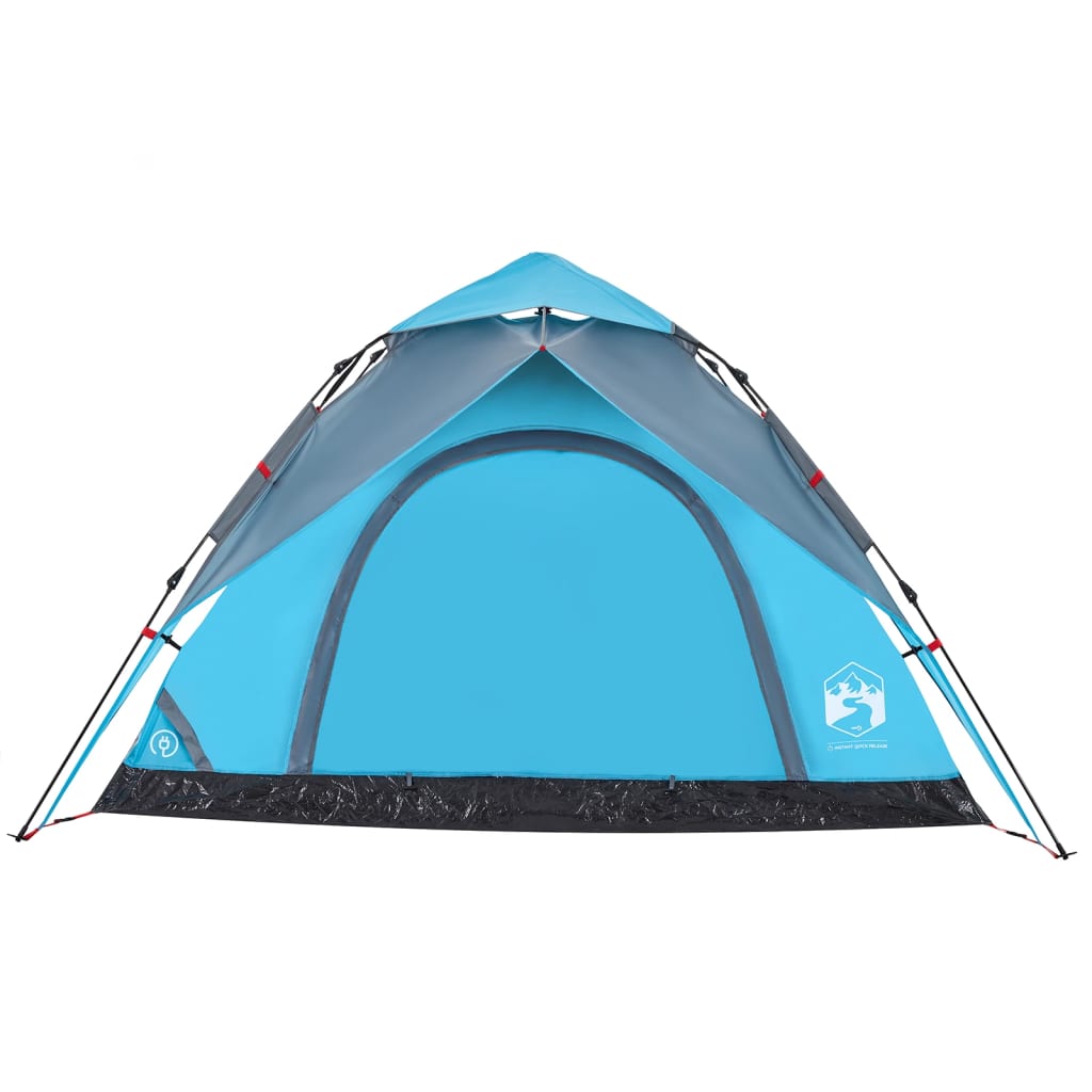 vidaXL Camping Tent Dome 5-Person Blue Quick Release