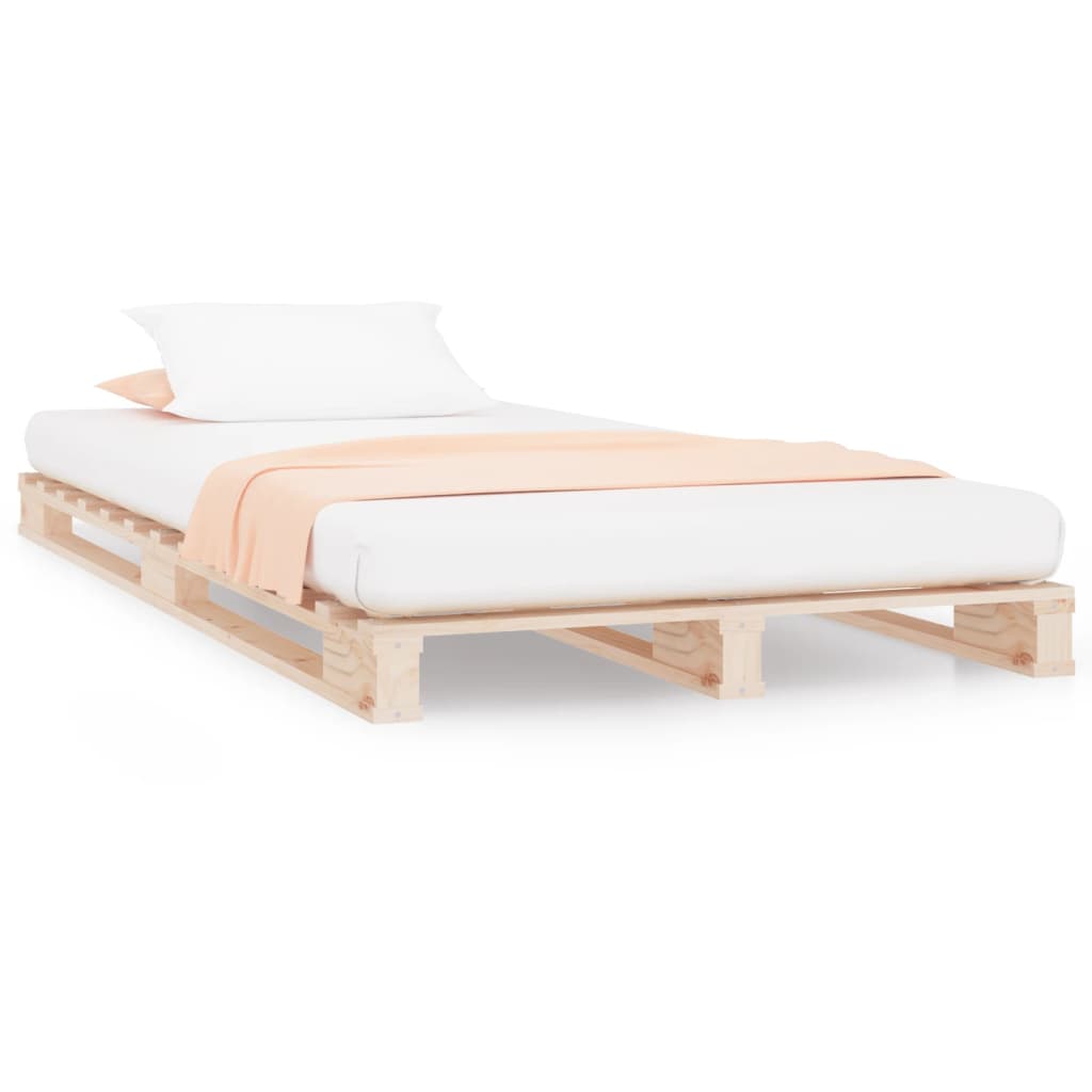 vidaXL Pallet Bed 90x190 cm Single Solid Wood Pine