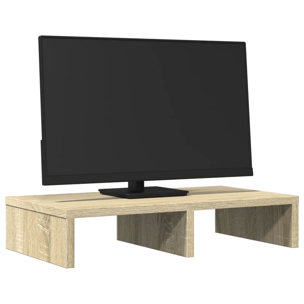 vidaXL Monitor Stand Sonoma Oak 50x27x10 cm Engineered Wood