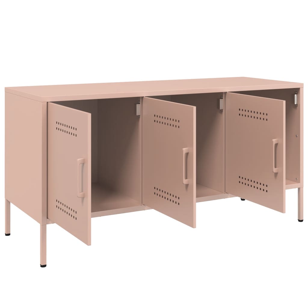 vidaXL TV Cabinet Pink 100.5x39x50.5 cm Steel