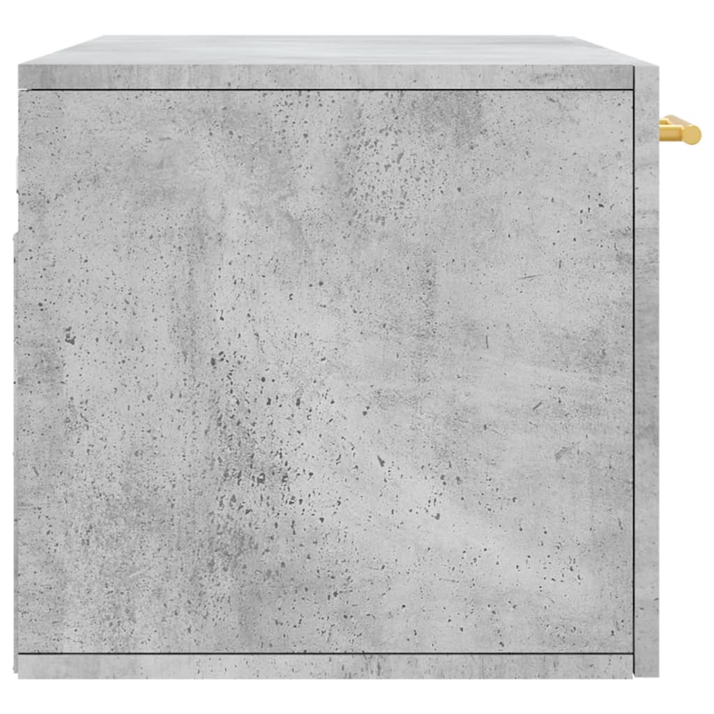 vidaXL Wall Cabinet Concrete Grey 80x36.5x35 cm Engineered Wood