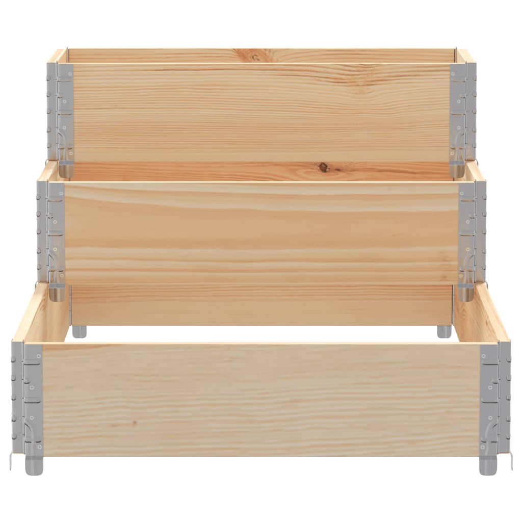 vidaXL 3-Tier Raised Bed 120x80 cm Solid Wood Pine