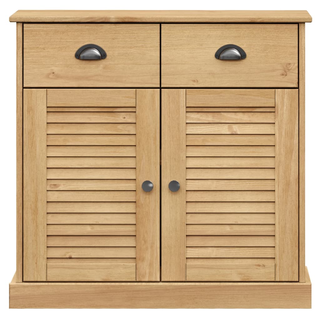 vidaXL Sideboard with Drawers VIGO 78x40x75 cm Solid Wood Pine