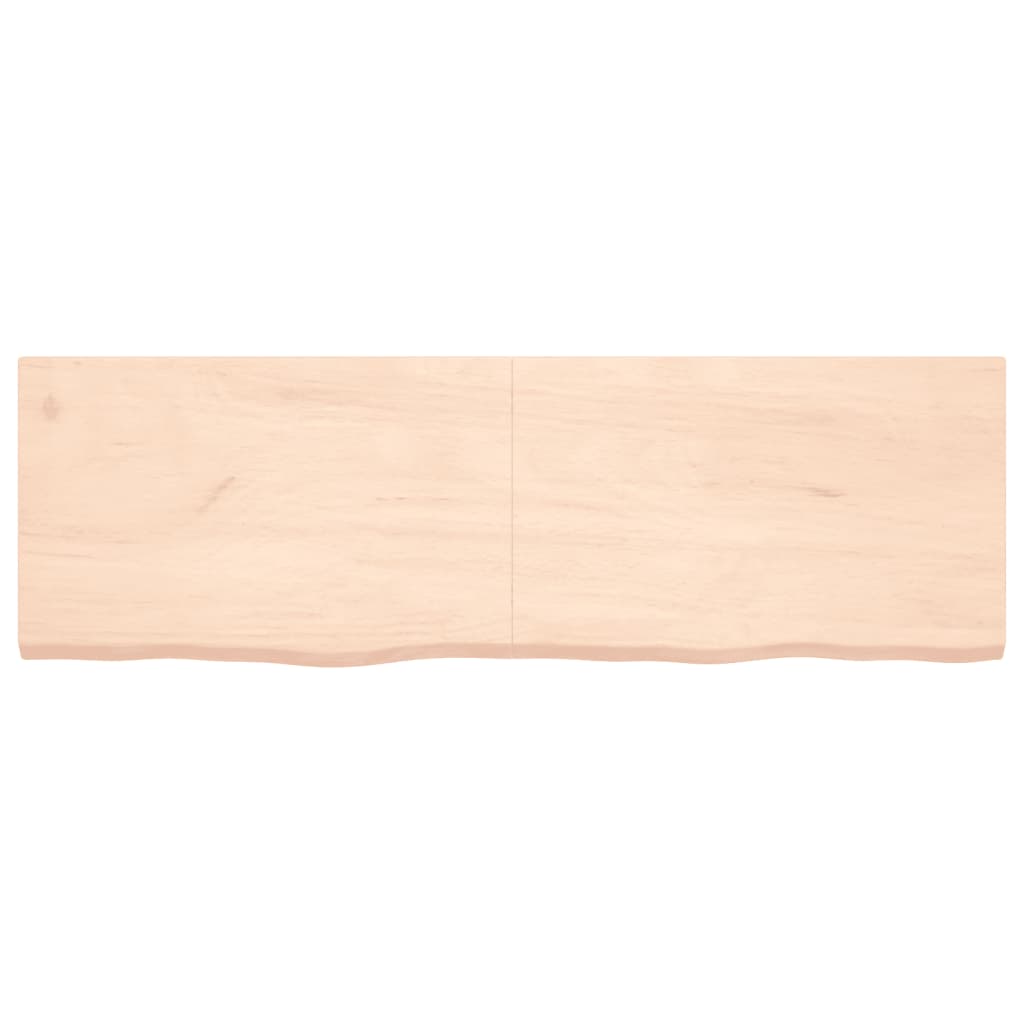 vidaXL Table Top 160x50x(2-4) cm Untreated Solid Wood Oak