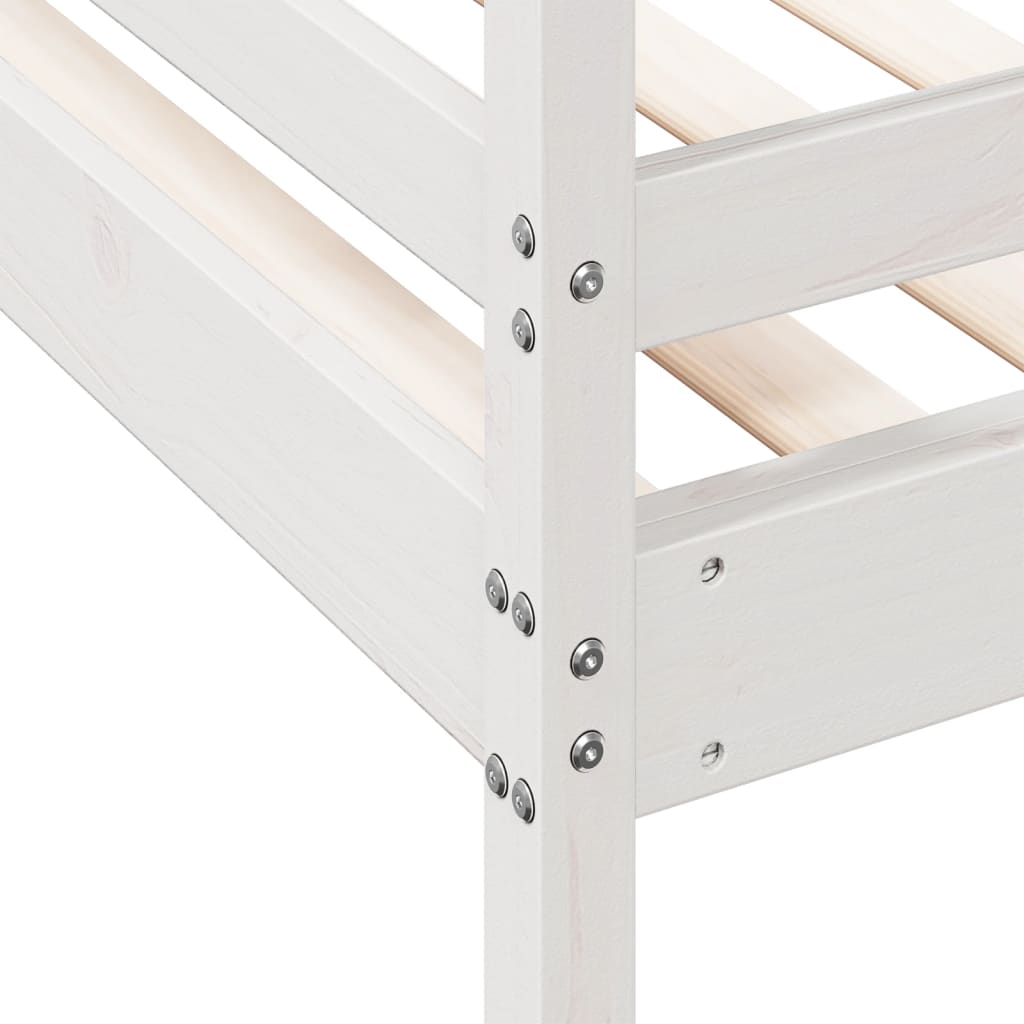 vidaXL Bunk Bed without Mattress 80x200/140x200 cm White Solid Wood