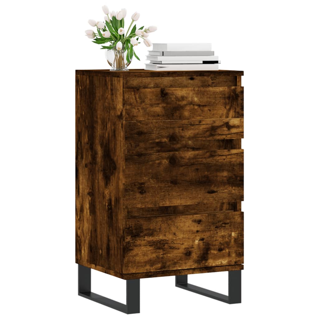 vidaXL Sideboard Smoked Oak 40x35x70 cm Engineered Wood