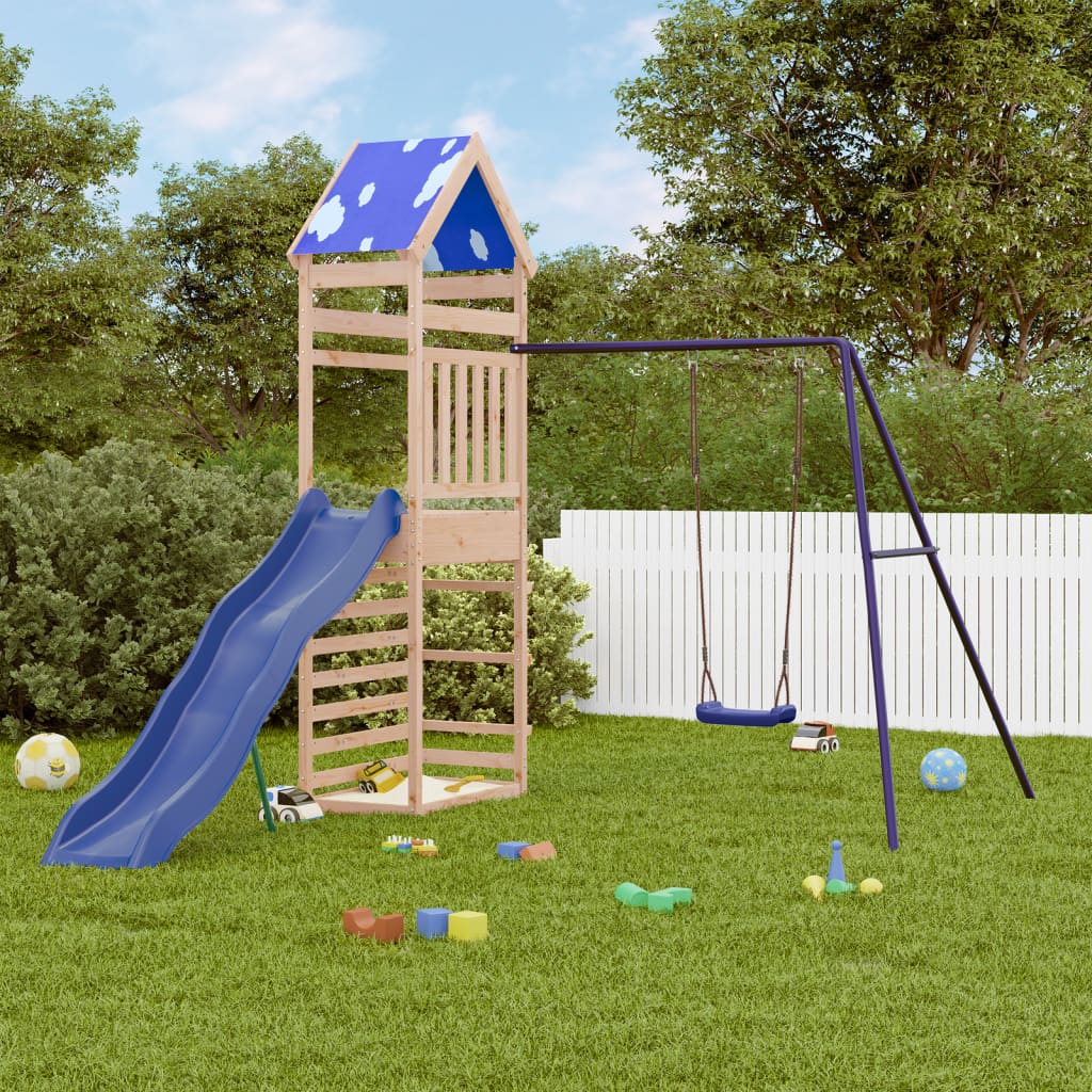 vidaXL Outdoor Playset Solid Wood Pine