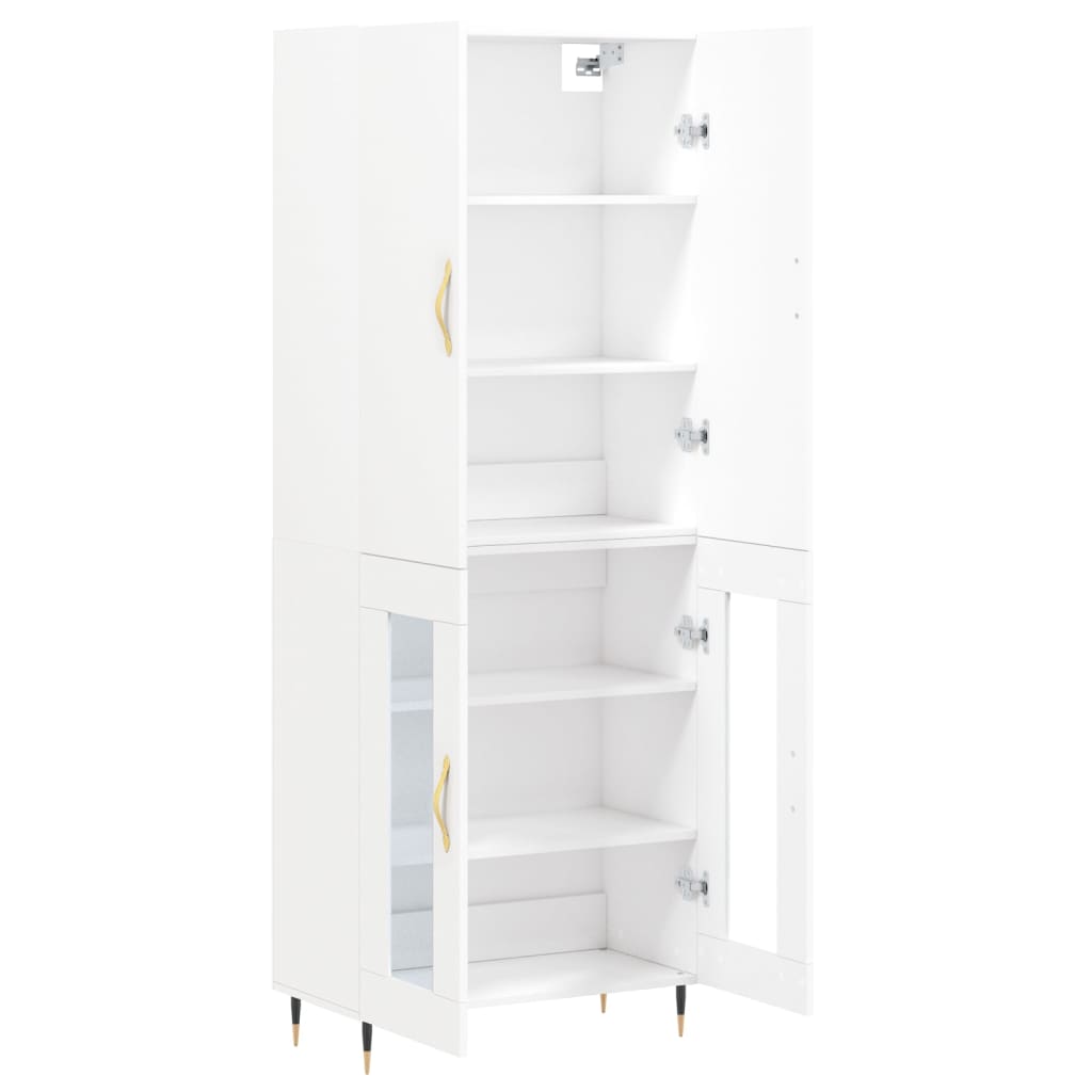 vidaXL Highboard White 69.5x34x180 cm Engineered Wood