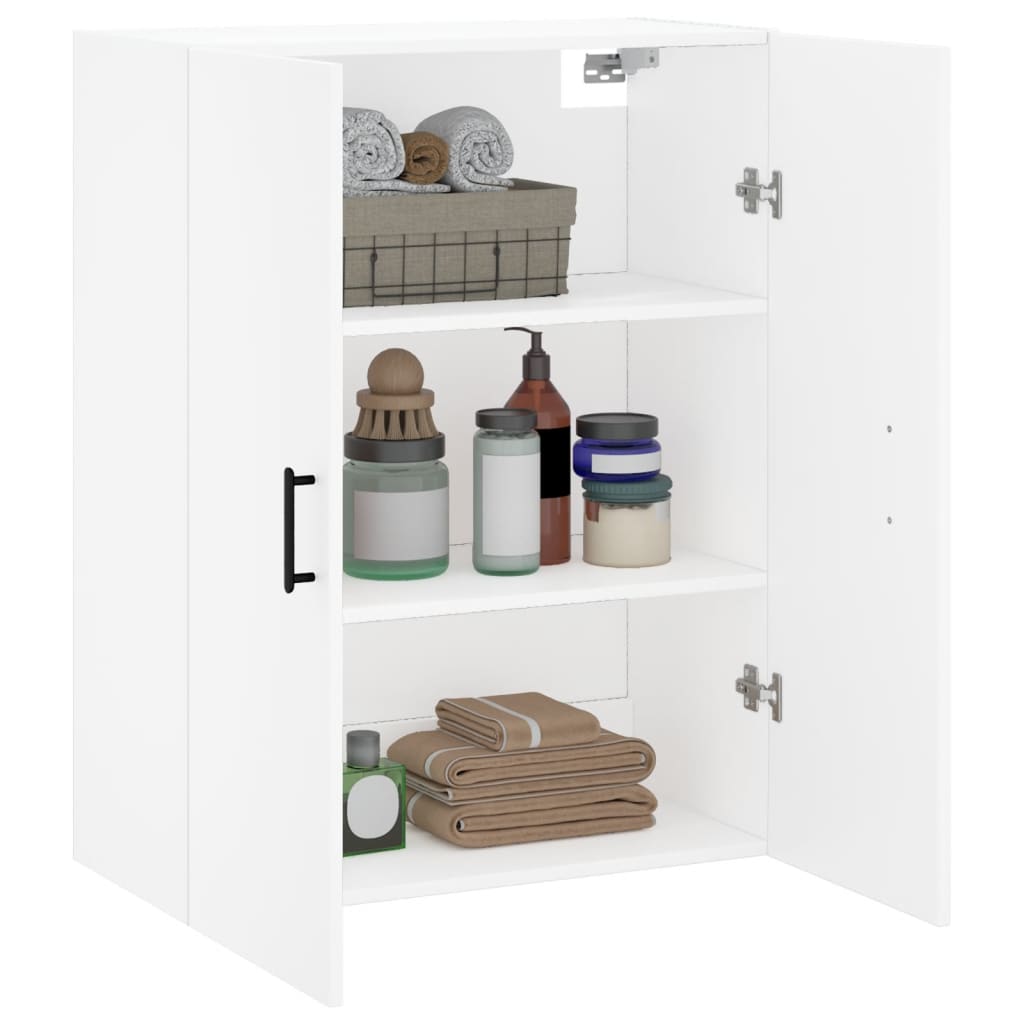 vidaXL Wall Mounted Cabinet White 69.5x34x90 cm