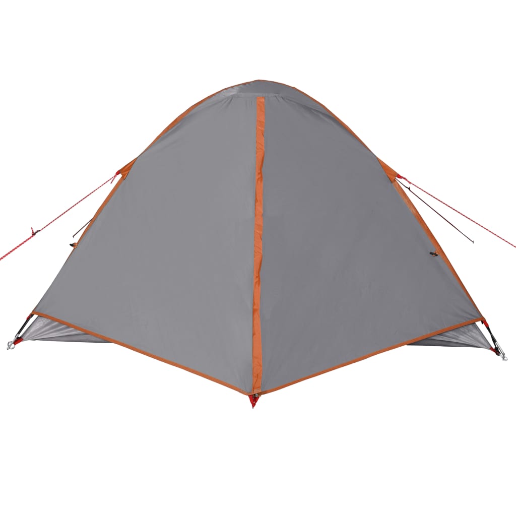 vidaXL Camping Tent Dome 3-Person Orange Waterproof