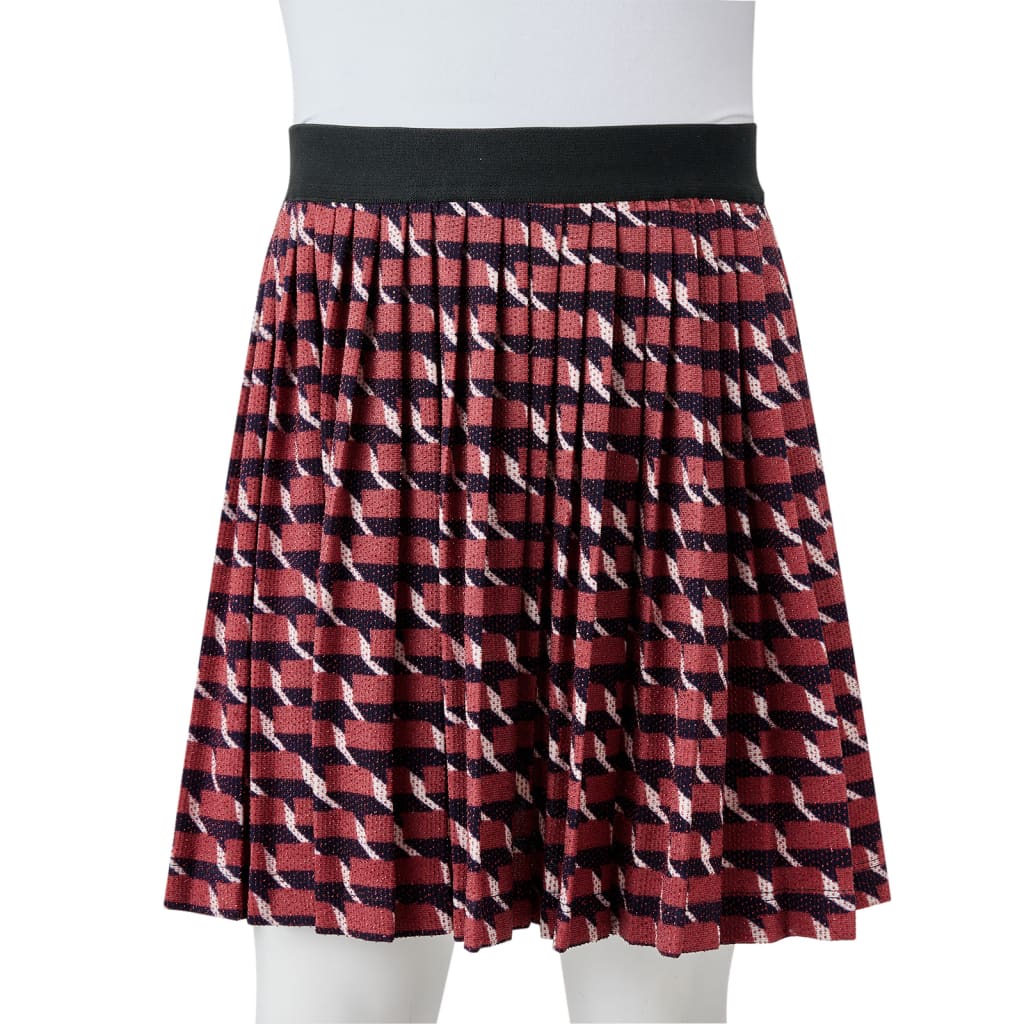 Kids' Pleated Skirt with Glitter Navy 92