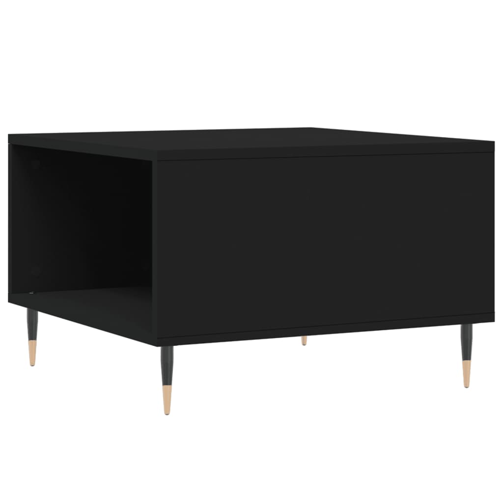 vidaXL Coffee Table Black 55x55x36.5 cm Engineered Wood